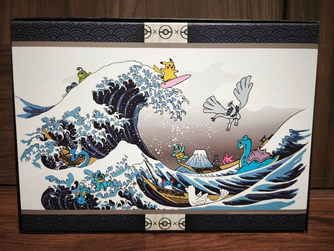 ポケモンパズル 和風 絵画 葛飾北斎1000ピース 海外ポケモンセンター限定