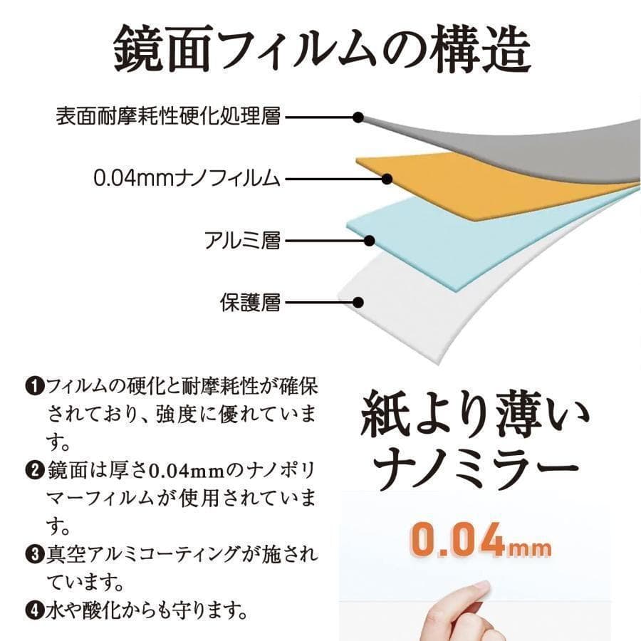 割れない鏡 姿見鏡 キャスター付き 全身鏡 ダンスミラー幅60cm 2303,4