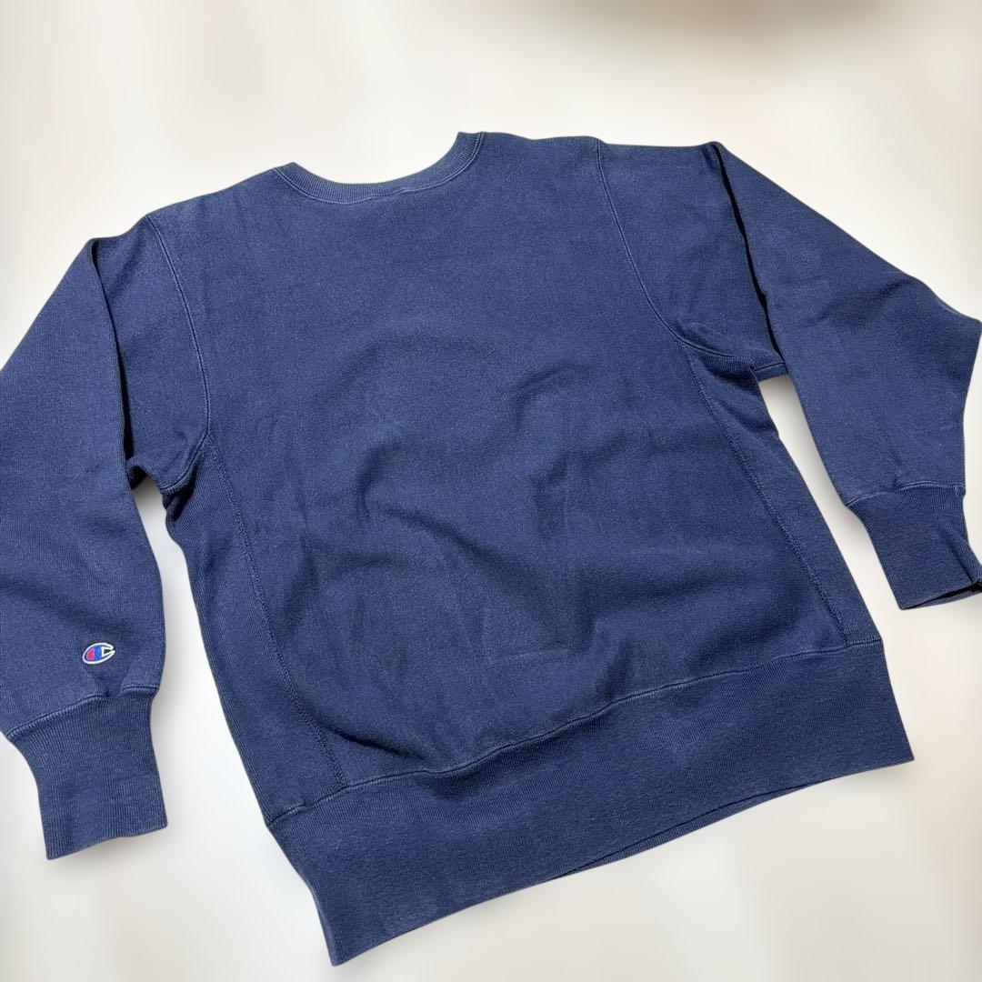 90s 刺繍タグchampion リバースウィーブ vintage ネイビー