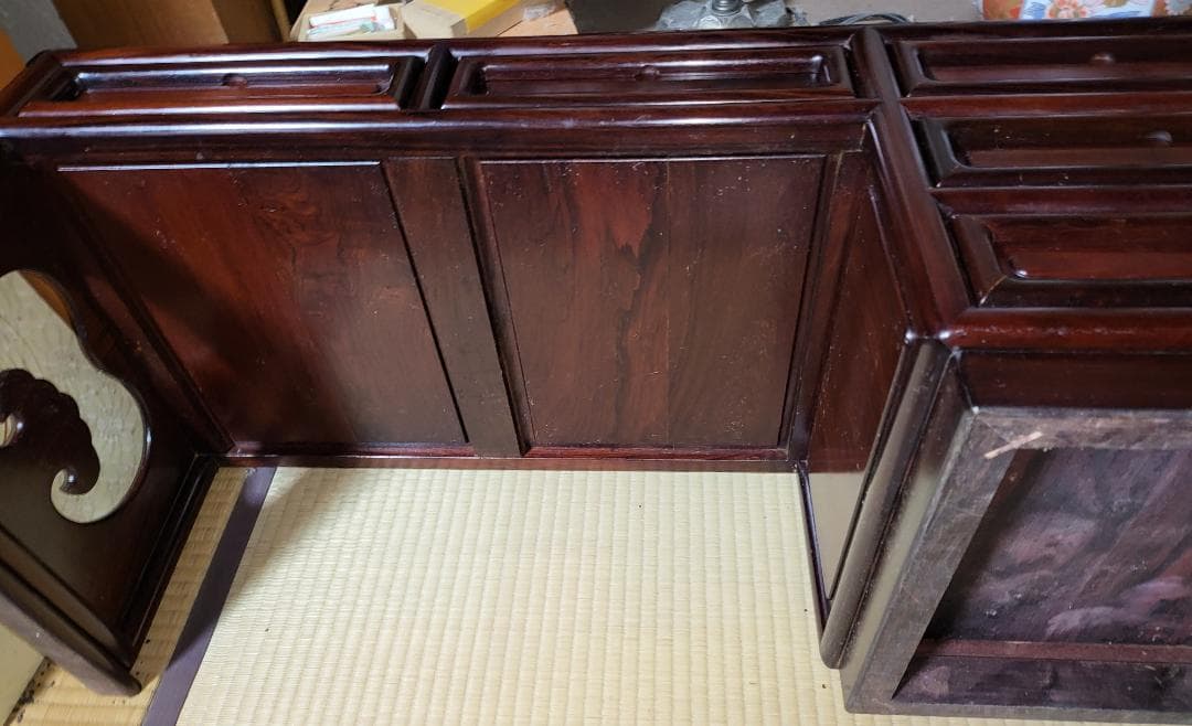 高級～★文机 書机 机／検索：紫檀 黒檀 北海道民芸家具 和風 座敷