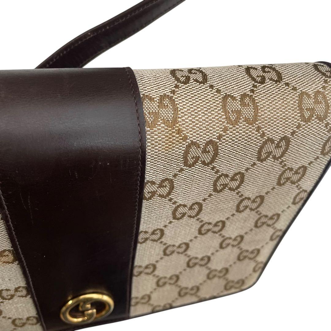 美品✨GUCCI オールドグッチ ショルダーバッグ インターロッキングG