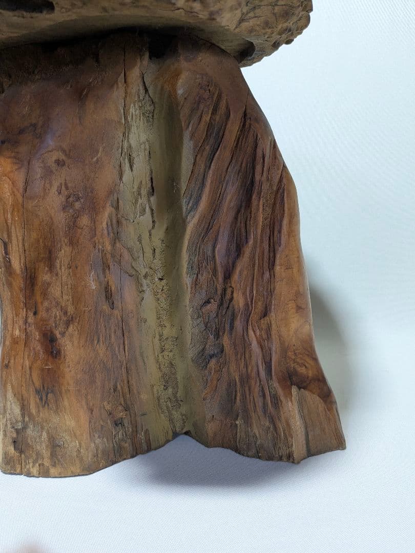 一点もの　天然木　銘木　テーブル　瘤杢　花台　アンティークインテリア 木製