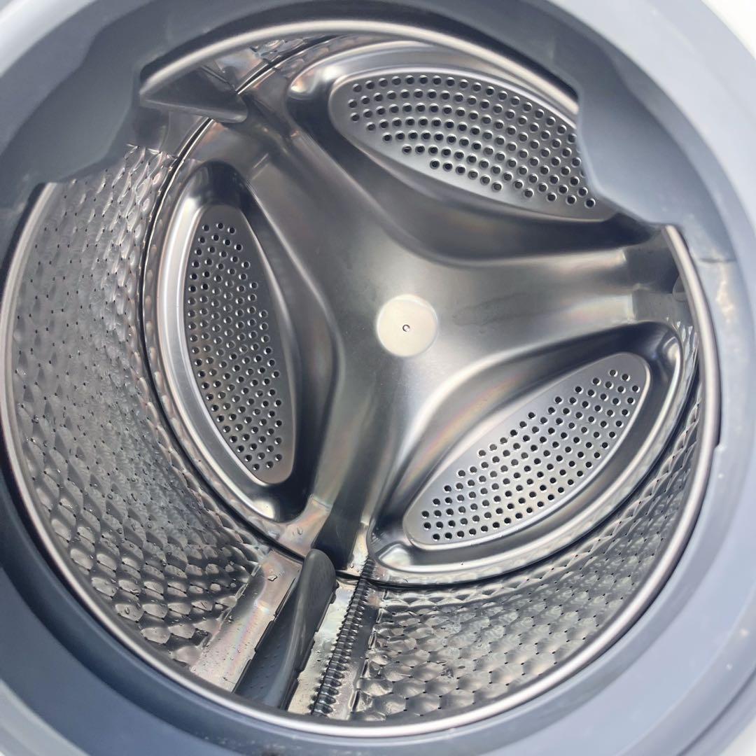 155取付無料！熱乾燥搭載！アイリスオーヤマ 温水洗浄 ホワイトドラム式洗濯機