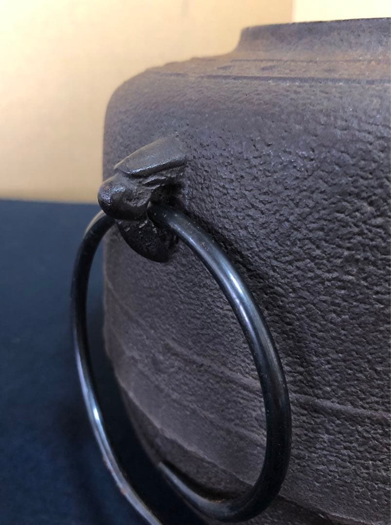 《R》茶道具 萬代屋釜 鐶 釜師 高橋敬典 作歴 共箱 260128く2