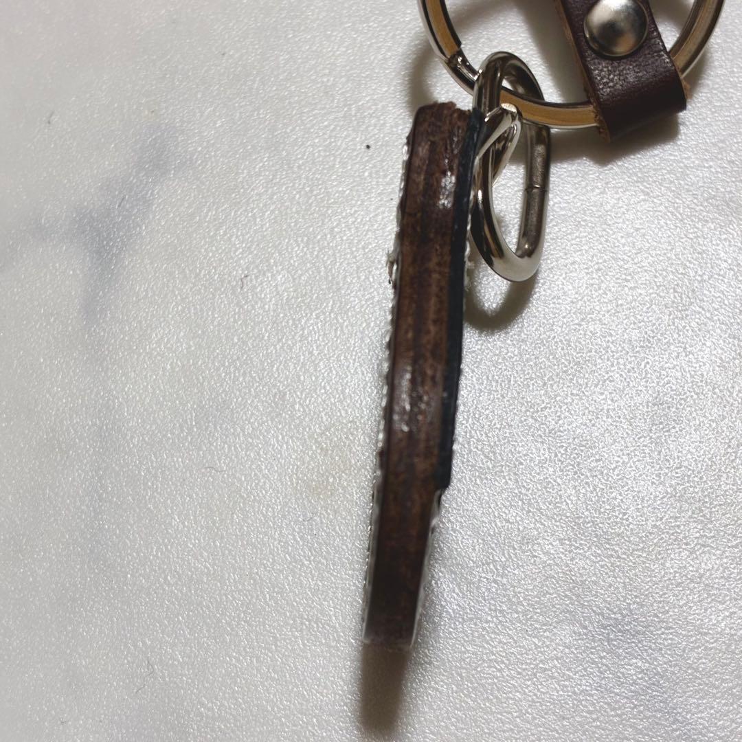 [超希少/極美品] ソメスサドル 馬 メンコチャーム レザー 茶×黒