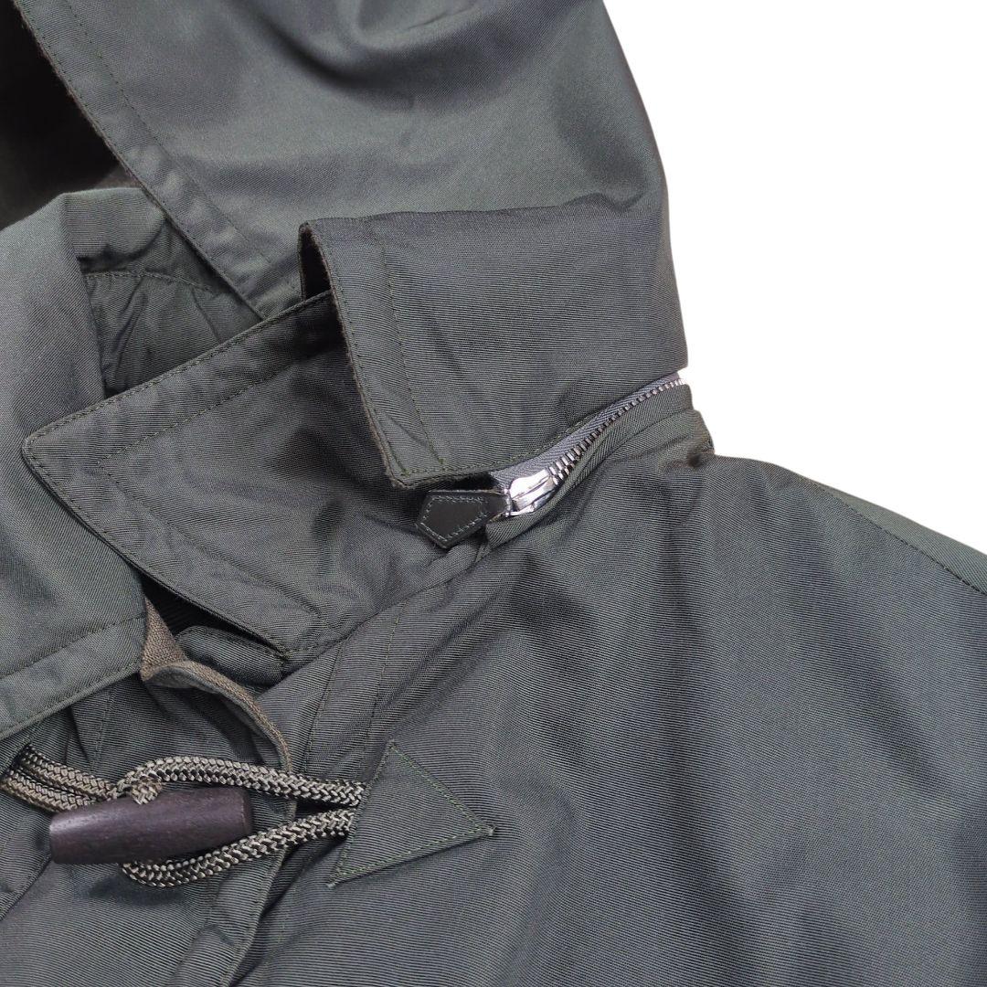 【美品】HERMES 裏地カシミヤ 中綿 フーデッド ダッフルコート