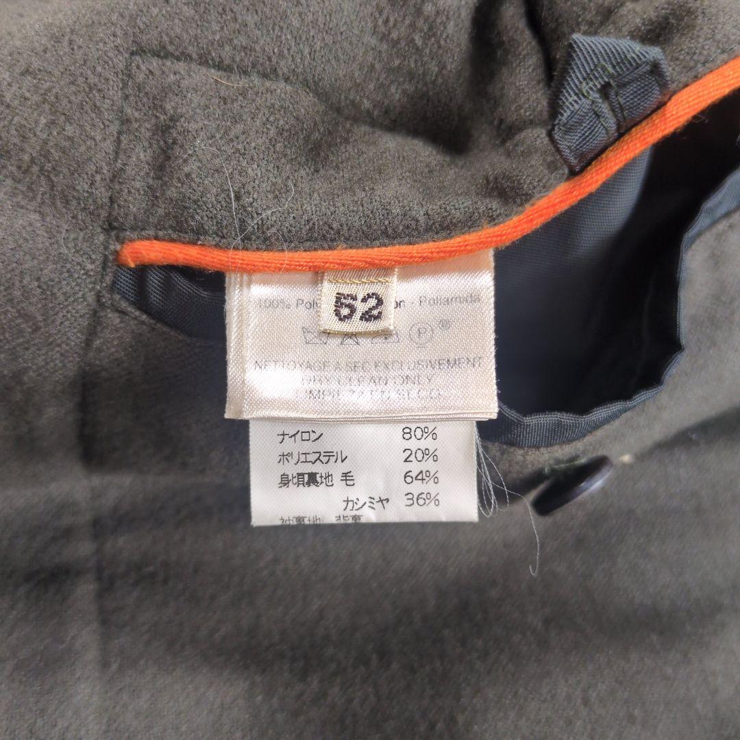 【美品】HERMES 裏地カシミヤ 中綿 フーデッド ダッフルコート