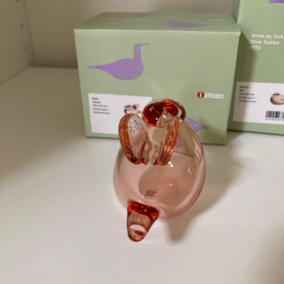 イッタラ　バード　マザー&ベビー　サーモンピンク