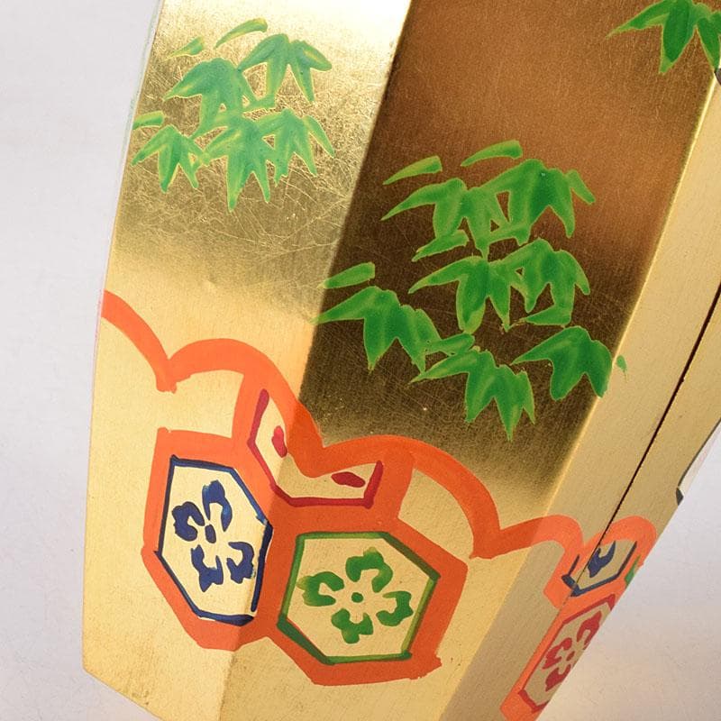 茶道具　中村湖彩作　金蒔絵　 ふりふり　香合　共布共箱　 V　R8059