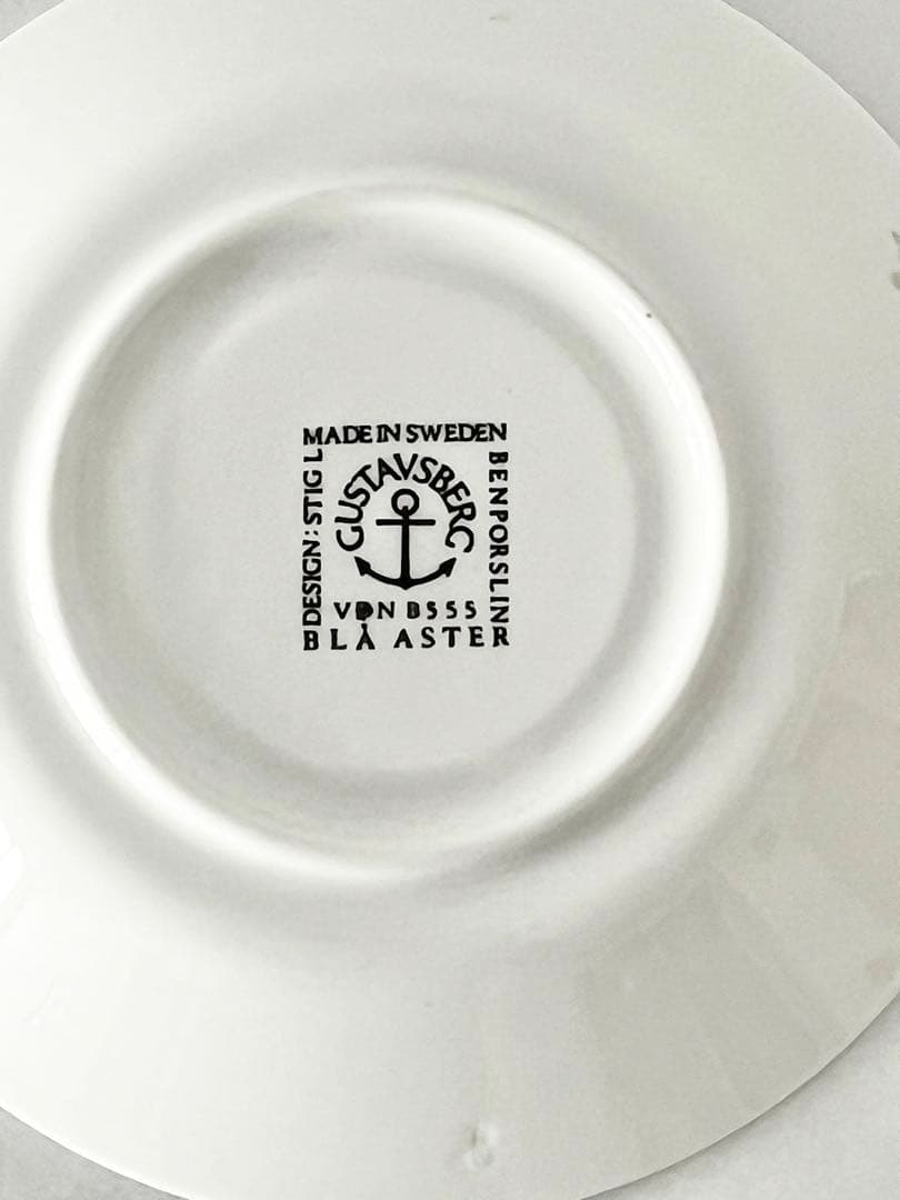 【北欧vitage】Gustavsberg 　 Blue Aster cs