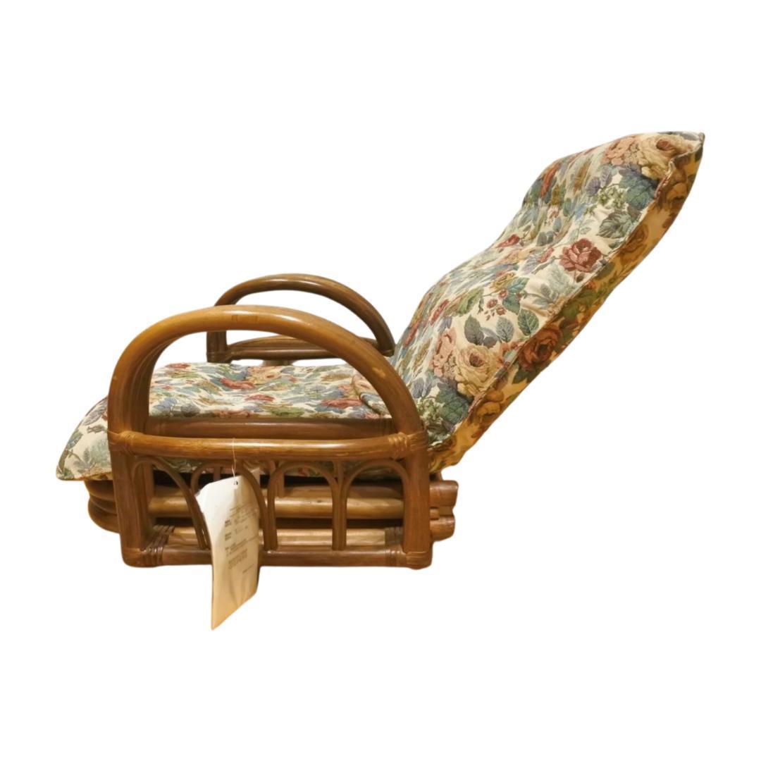 籐(ラタン) リクライニング回転座椅子【今枝商店】