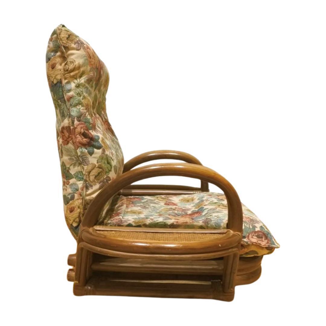 籐(ラタン) リクライニング回転座椅子【今枝商店】