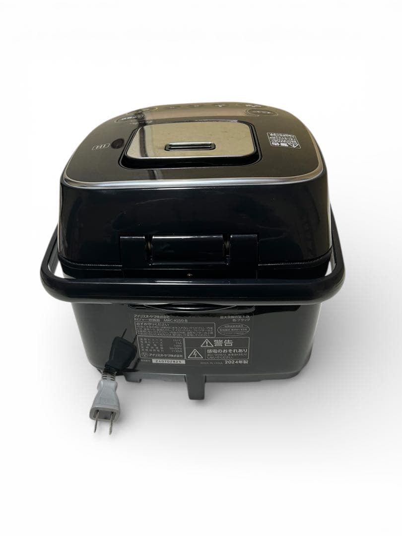 【美品】アイリスオーヤマ　IHジャー炊飯器　5.5号炊き　MRC-IG50-B
