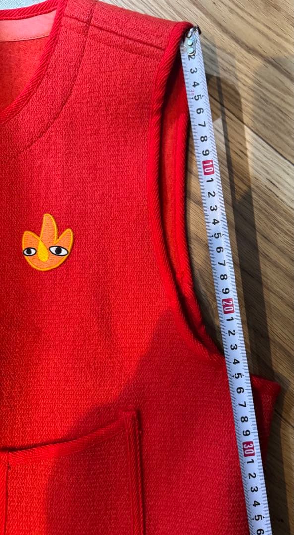 新品　YAMANE BROWN'S BEACH JACKET 赤ベスト