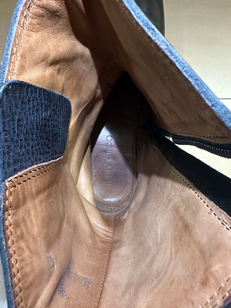 JIMMY CHOO ダークブラウン エンジニアブーツ