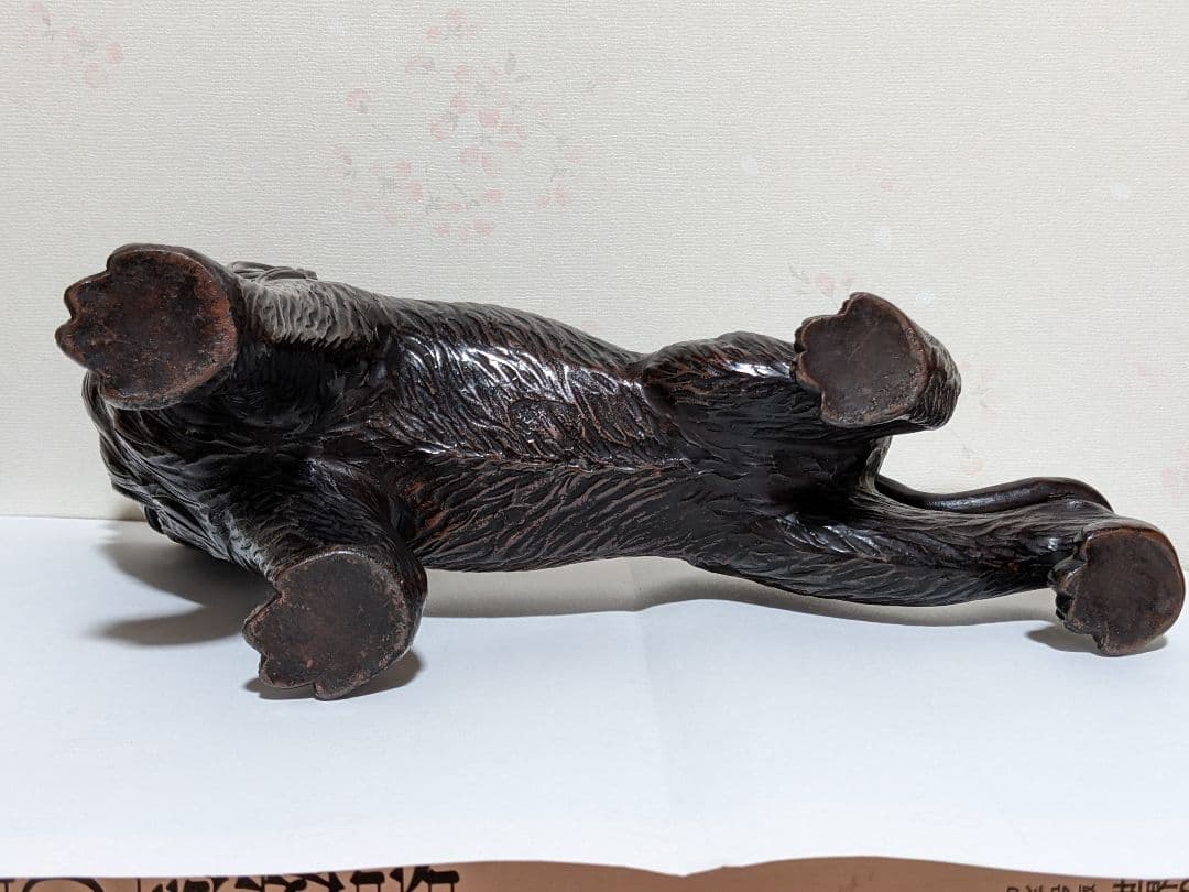 ♦陶磁器 風水獅子 ライオン置物 富 金運 財運 縁起物飾り 国内作家物 骨董品