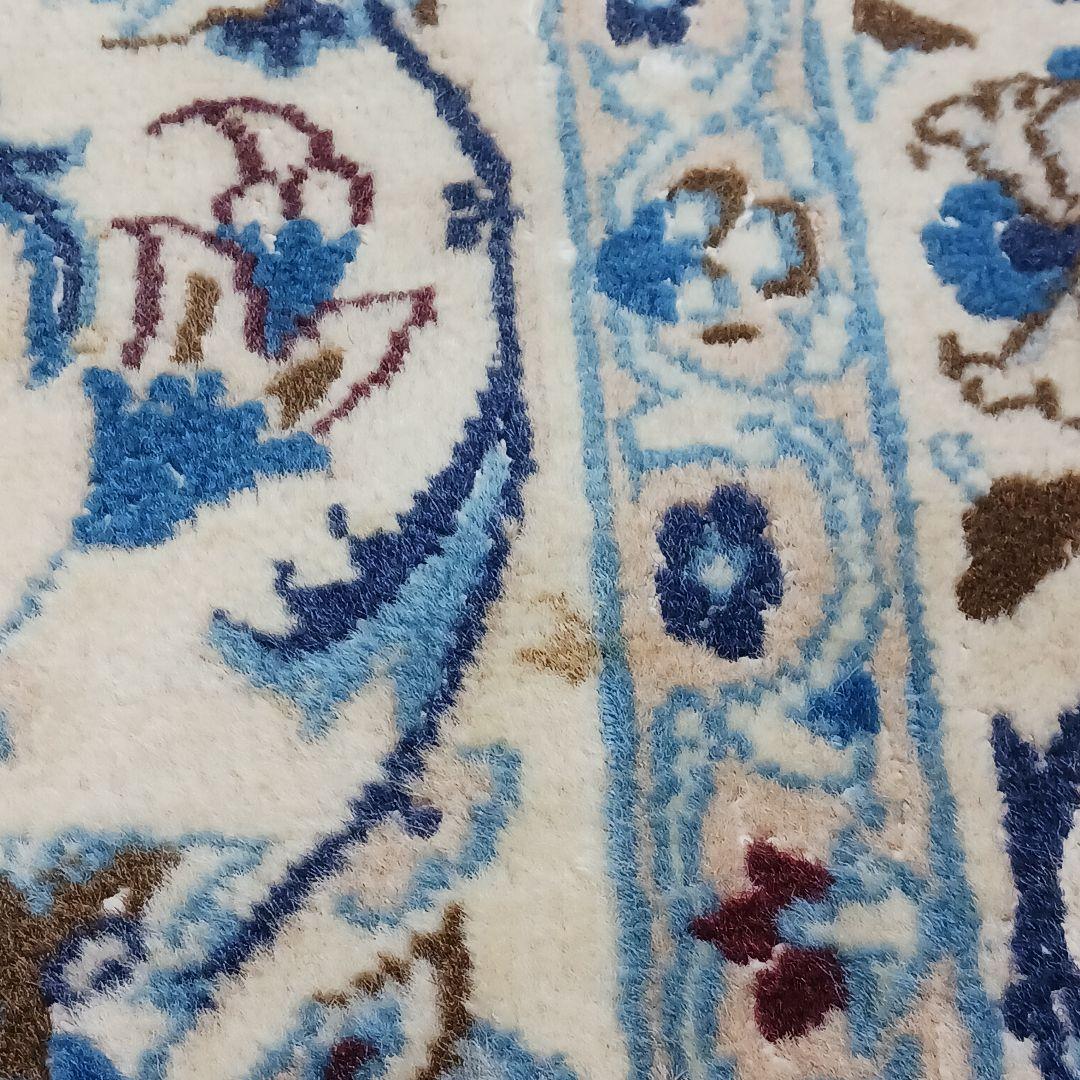 おはなY2602 ペルシャ絨毯 イラン ナイン産 ウール 手織り絨毯 大判