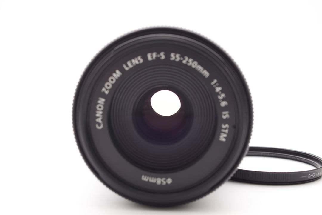 Canon 55-250mm F4-5.6 IS STM 人気望遠レンズ　美品