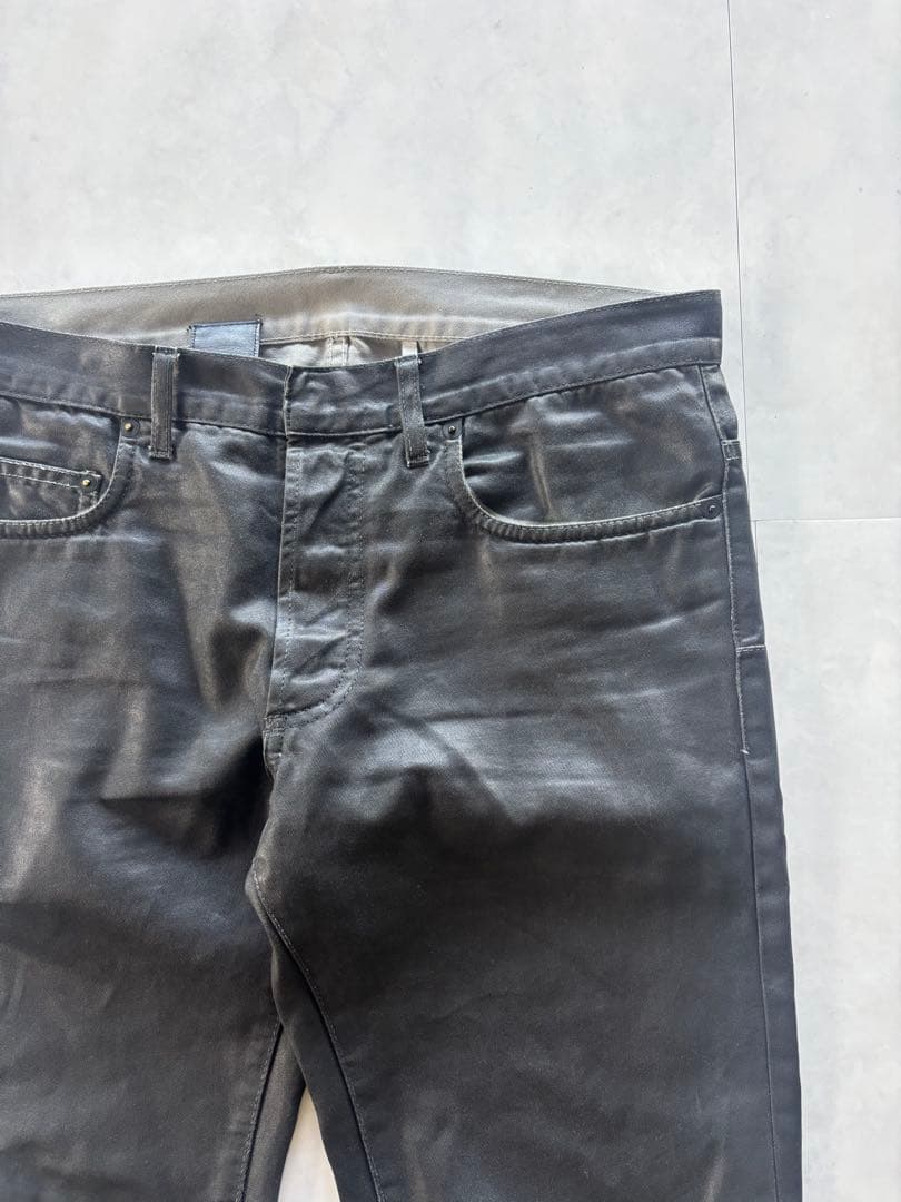 パンツ DIOR HOMME Wax Coating Straight Jeans
