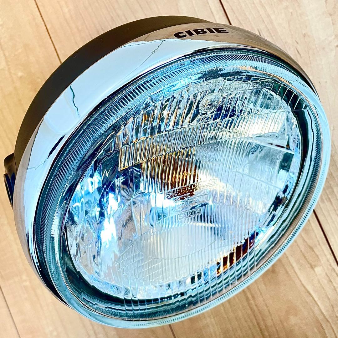 当時物 シビエ 凹み ヘッドライト CIBIE 美品 マーシャル