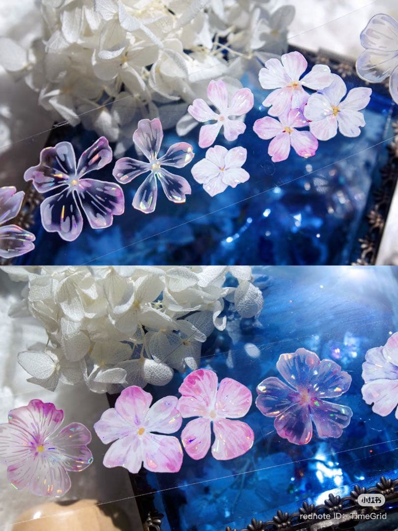 时间格子《樱落》海外マスキングテープ　マステ 【2387】