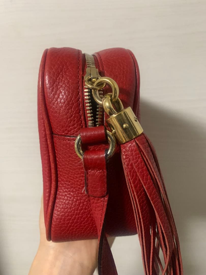 GUCCI ソーホー　ショルダーバッグ　赤