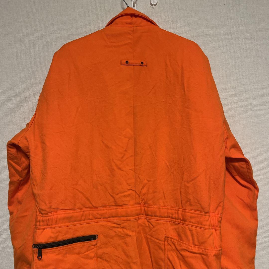 家*猫様 USA製 Duxbak 中綿 ツナギ 防寒 オレンジ XL 90s ビ