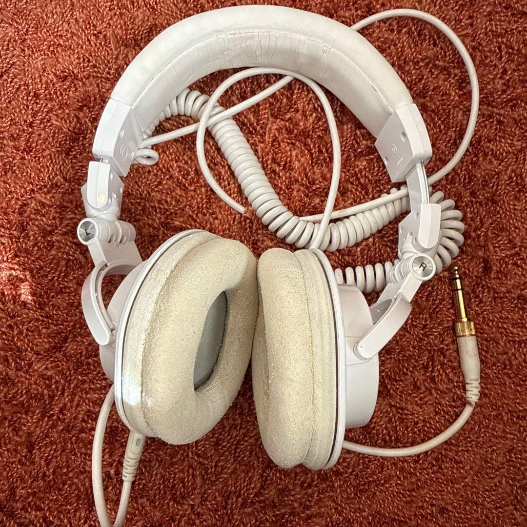 ATH-M50x ホワイト 有線ヘッドホン