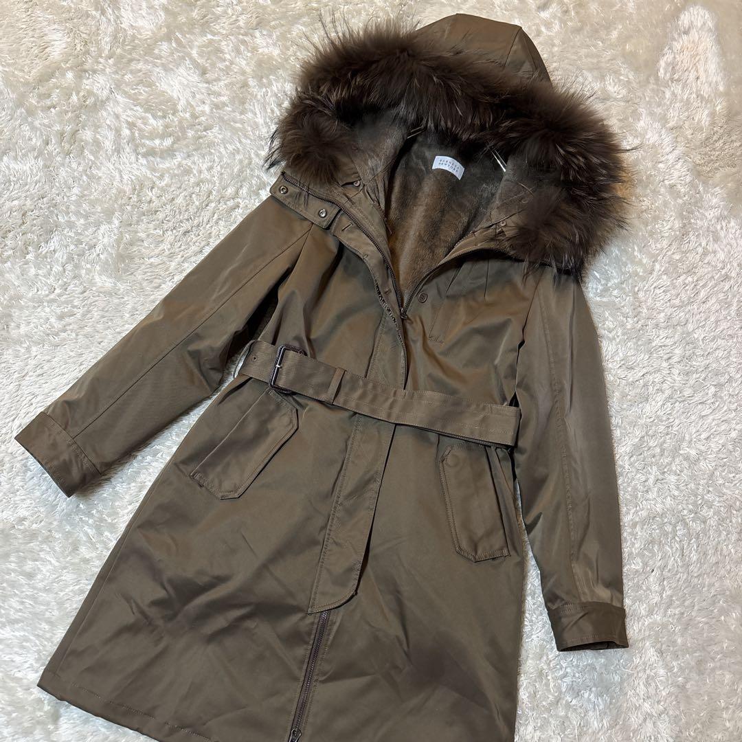 美品＊4WAY バーニーズニューヨーク ナイロンコート 撥水 ライナー 38