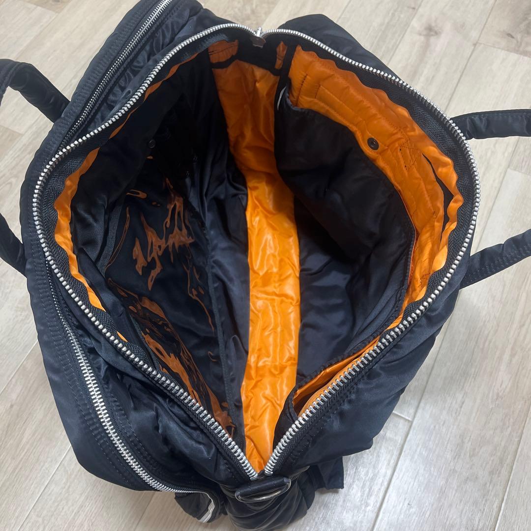 【極美品】PORTER TANKER 2way ビジネスバッグ ブラック 2層式