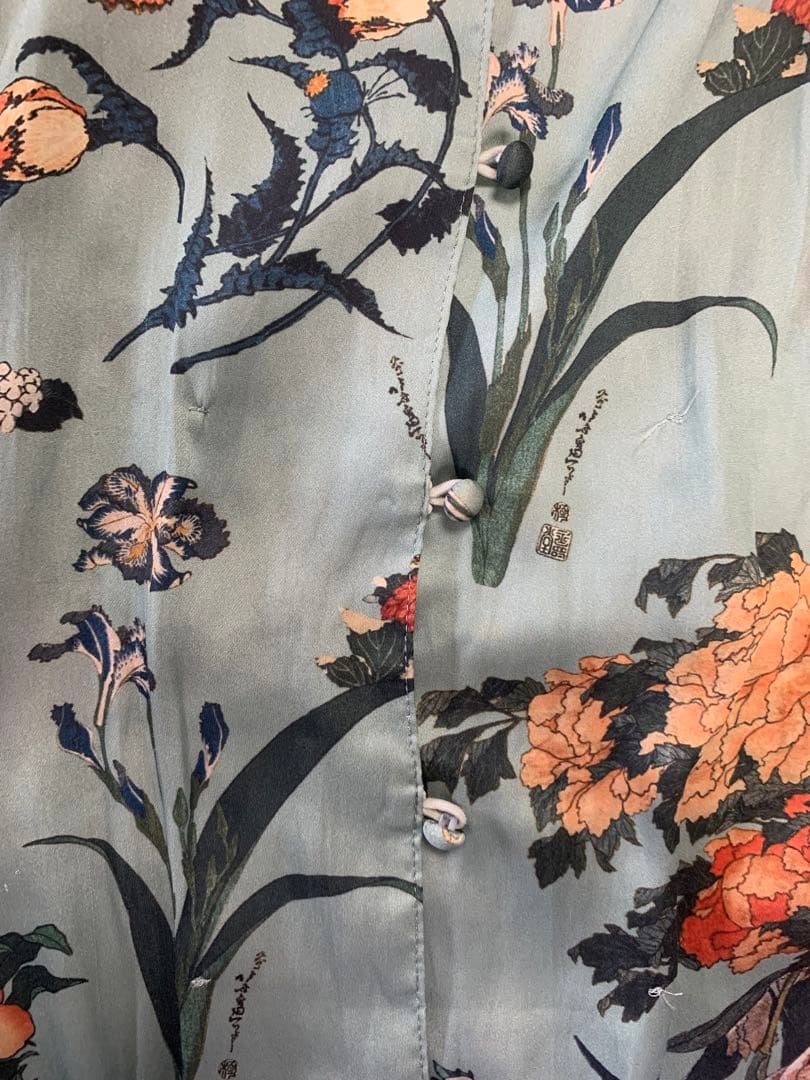 【1/17まで値下げ】美品 UNITED TOKYO 長袖ブラウス　葛飾北斎