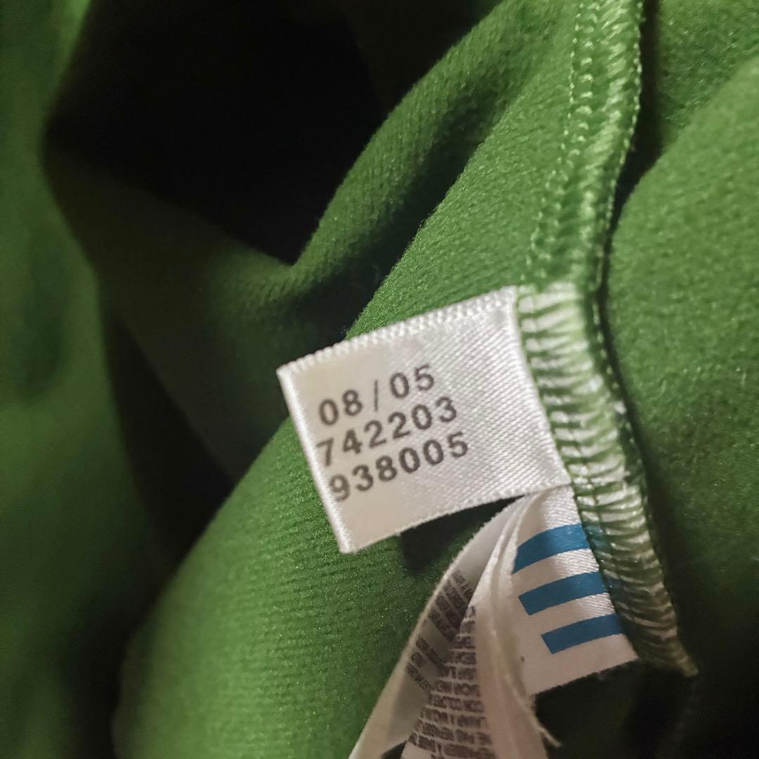 00s adidas アディダス トラックジャケット ジャージ 緑ベージュ M