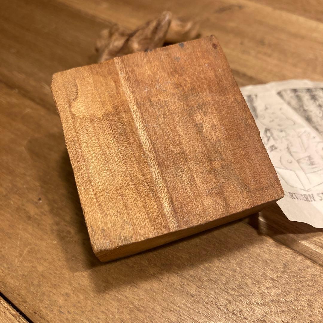 レディキロワット　ヴィンテージ　メタルスタンプ　プリントブロック　アメリカウッド