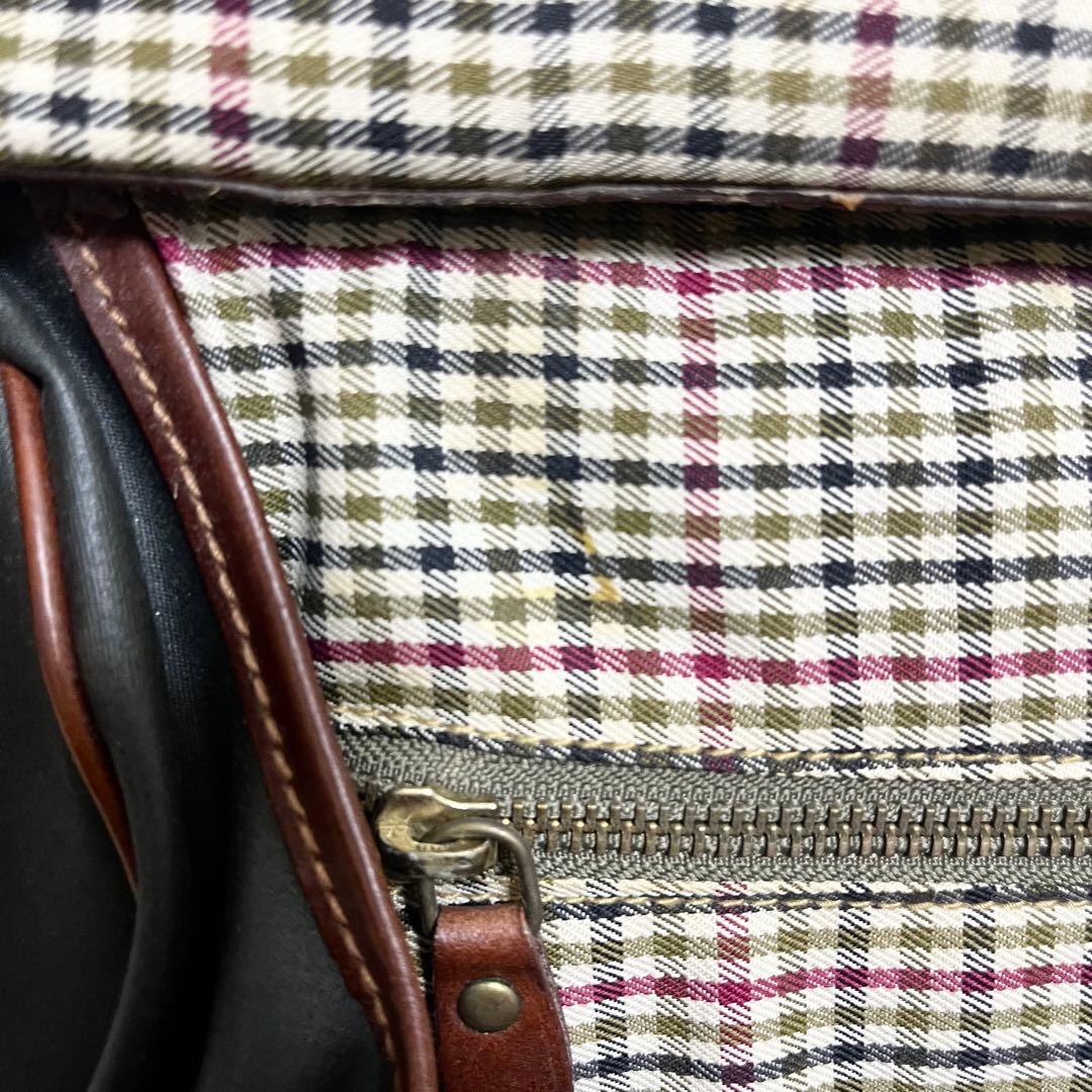 ポロラルフローレン ショルダーバッグ レザー ヴィンテージ 茶色 2層式 棒 鞄