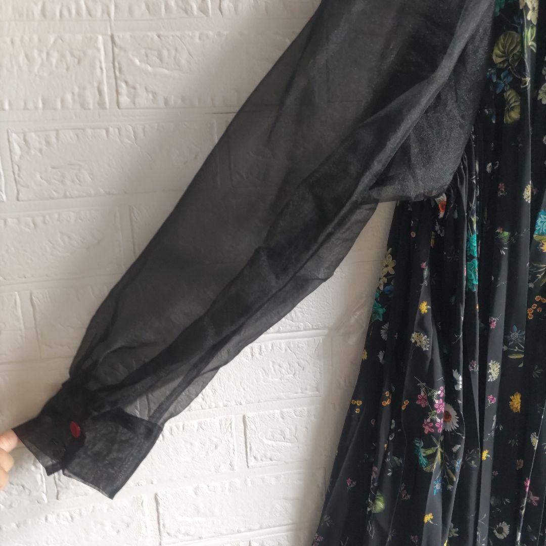 専用✨ロイスクレヨン　フラワー　プリーツ　オーガンジー　ワンピース　チュニック