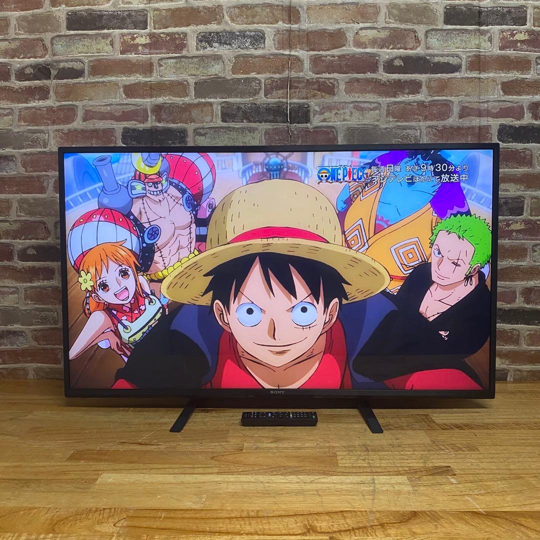 SONY 43V型 4K チューナーレス 液晶テレビ BRAVIA 動画アプリ○