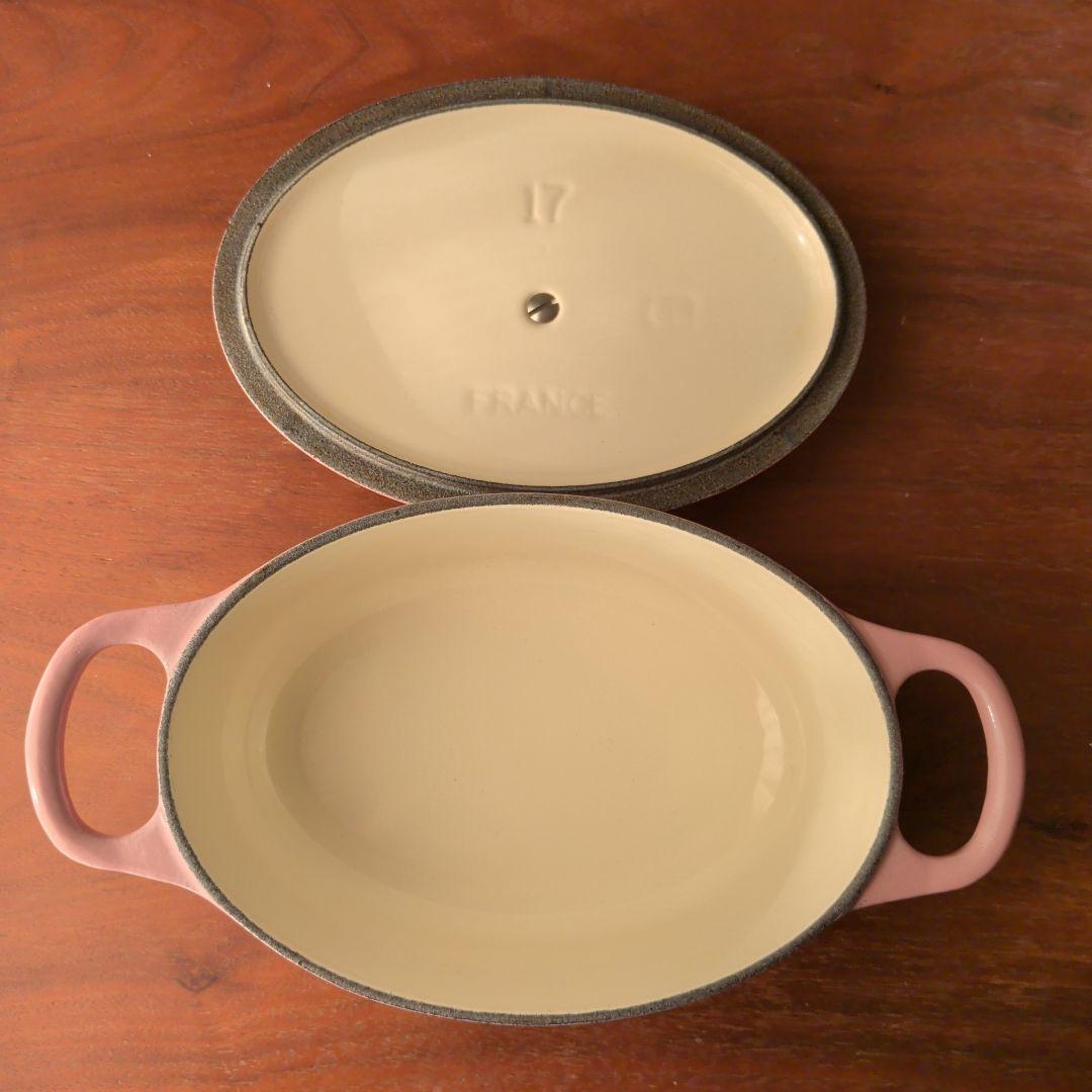 LE CREUSET ココットオーバル アンティークローズ 17cm 希少