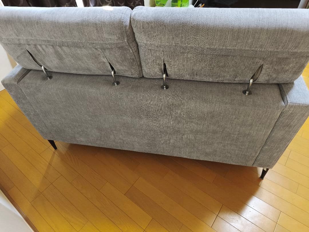 【引取り限定】2人掛け布張りソファ（サザーラ GY） ニトリ NITORI