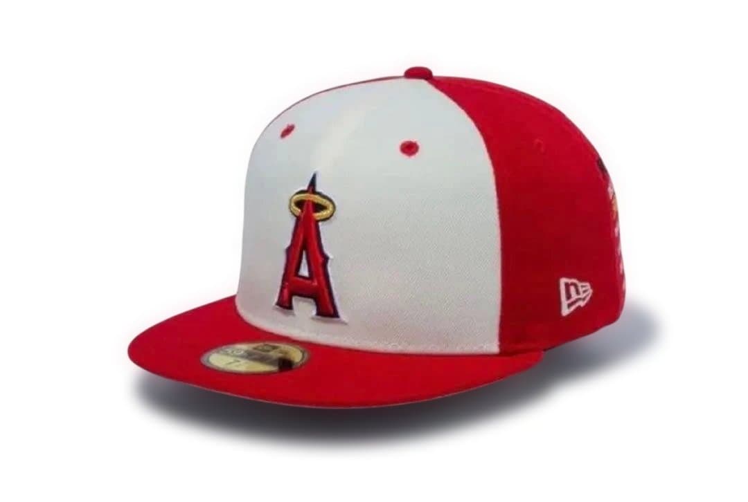 エンジェルス 59FIFTY キャップ 7 5/8 赤/クリーム