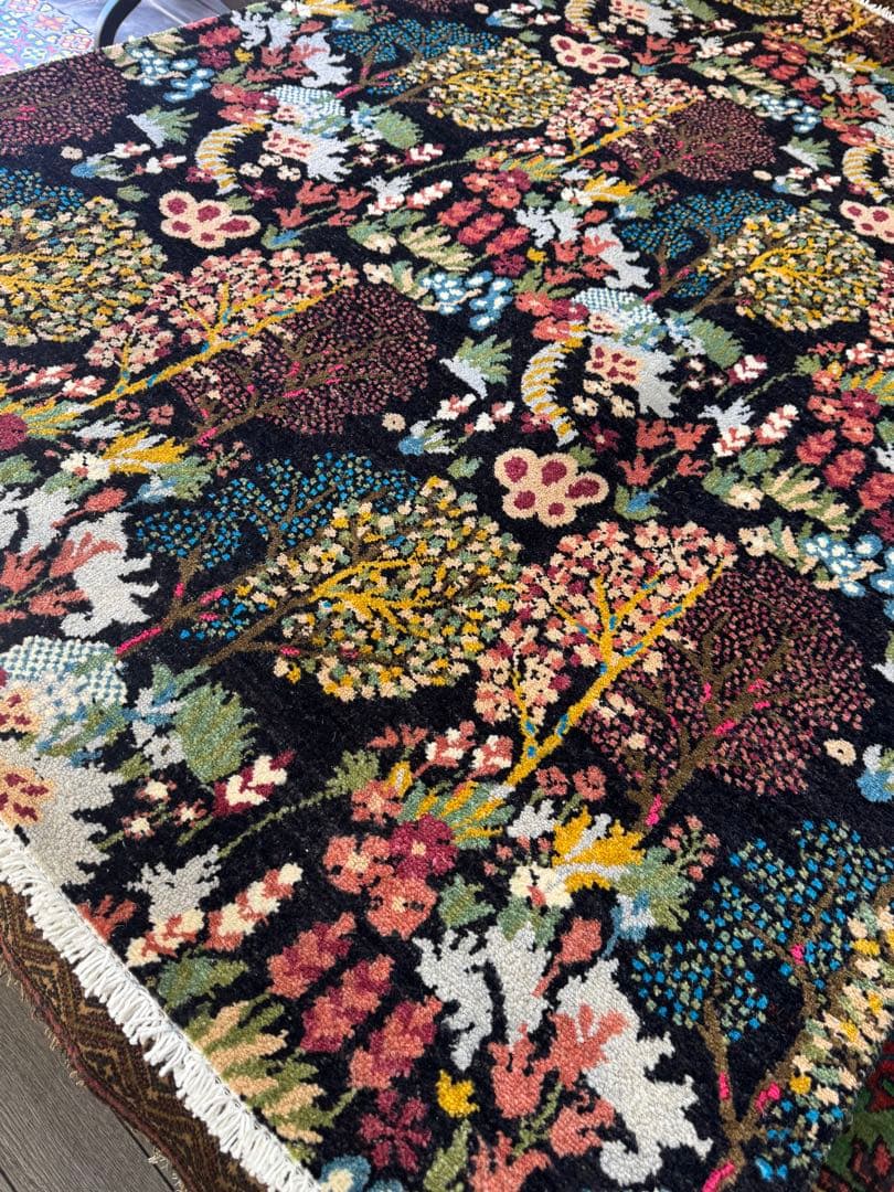 ペルシャ 手織り ラグ ( Tree of Life )