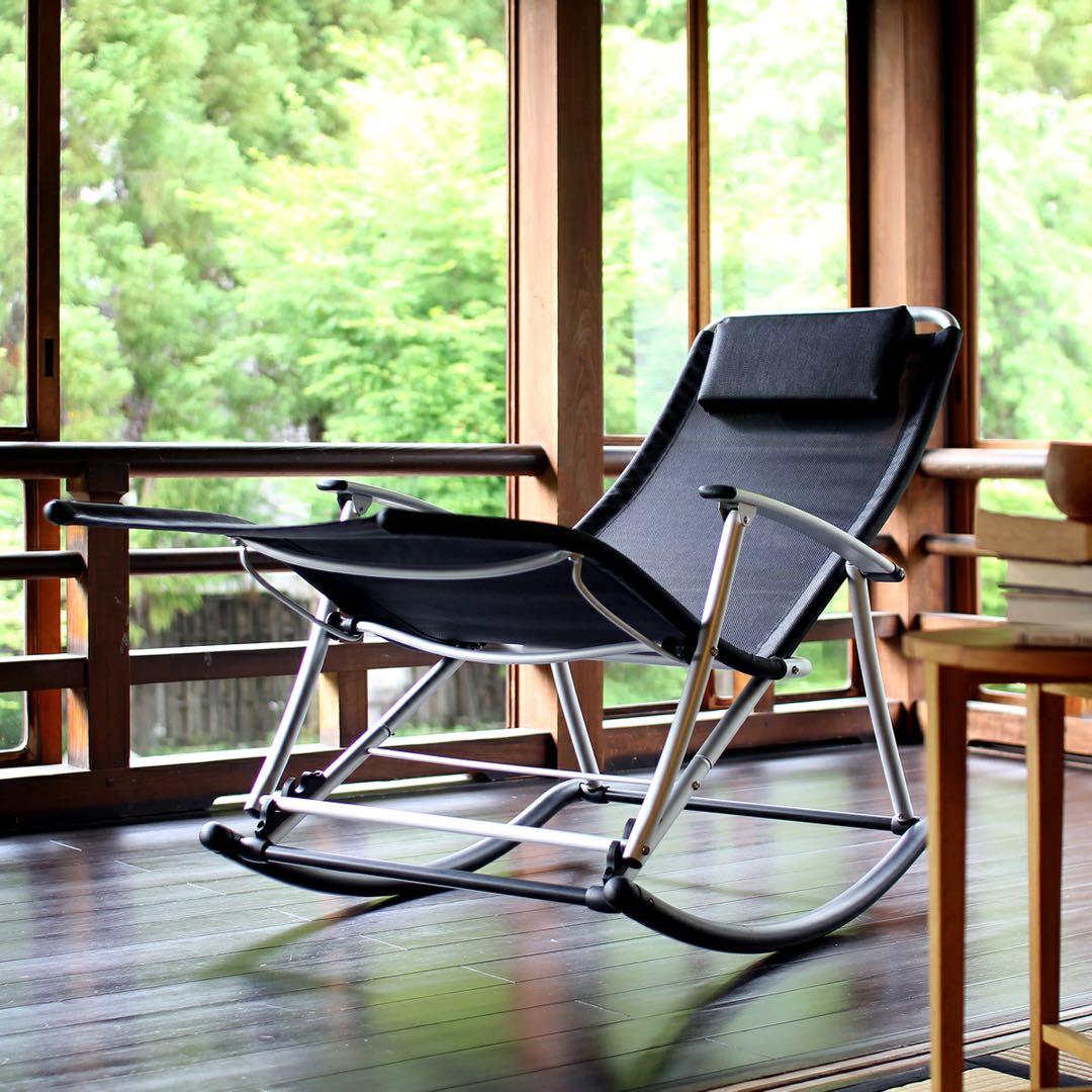 フォールディング メッシュ サウナチェア ロッキングチェア ブロンズ