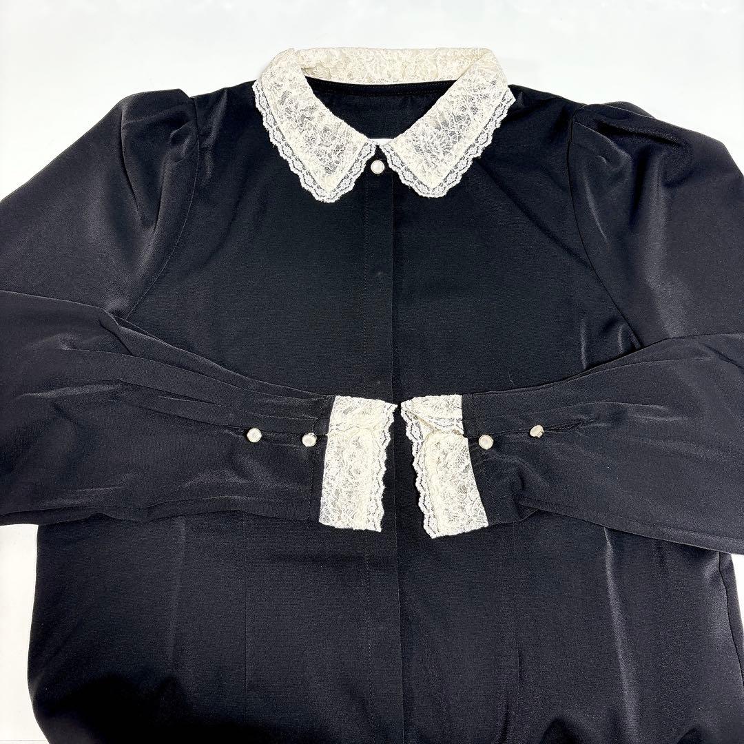 【新品タグ付き】an another angelus クレリックレース衿シャツ