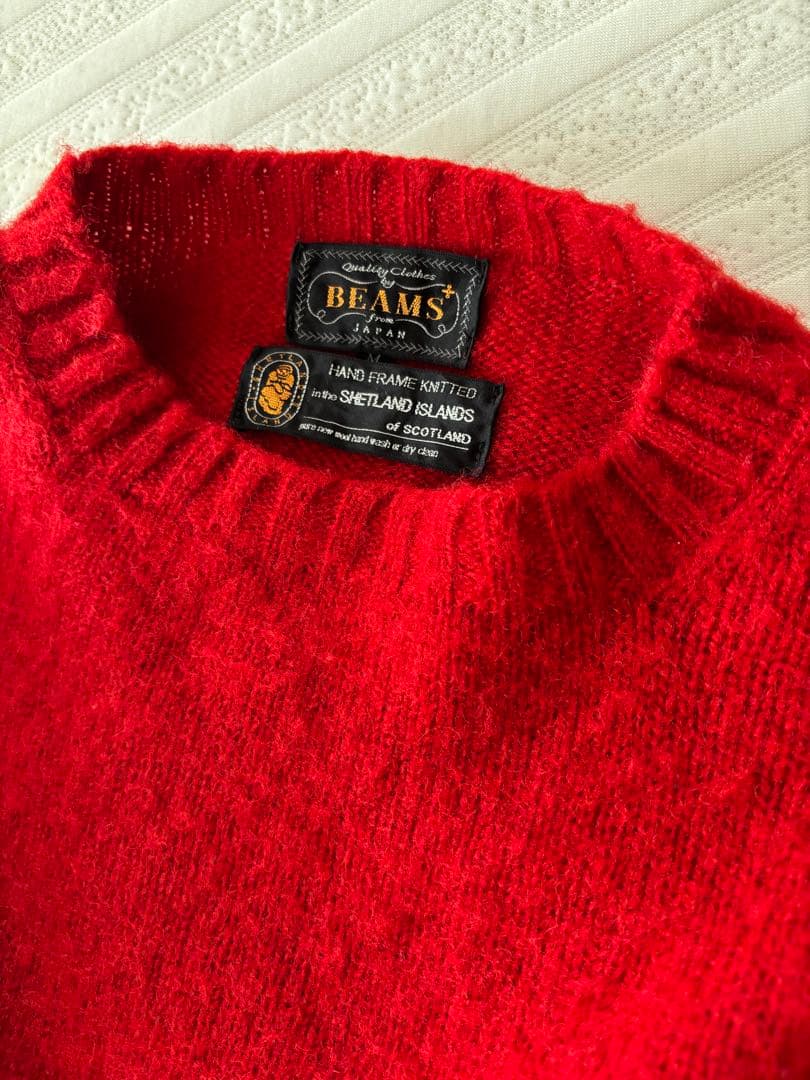 BEAMS PLUS シェットランドニット M ジャミーソンズ シャギードッグ