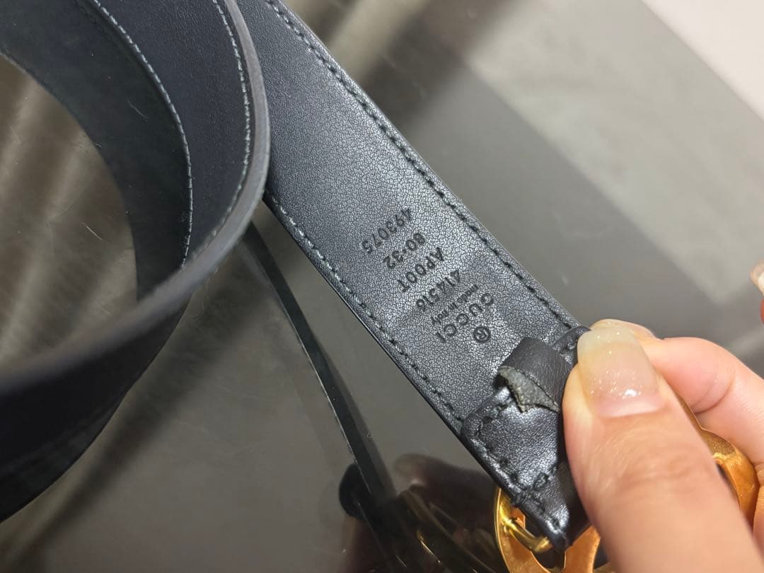 Gucci ブラック GGロゴ ベルト　値下げ中
