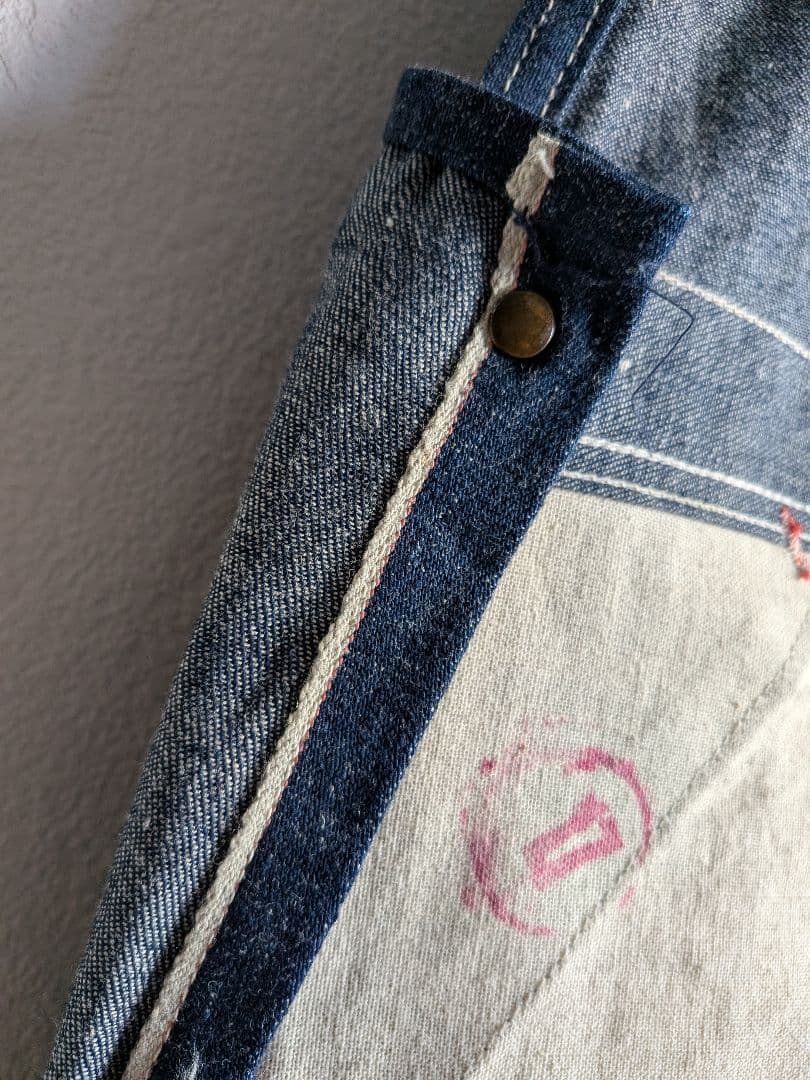 60s　70s　ヴィンテージ　デニム　オーバーオール　ミントコンディション　真紺