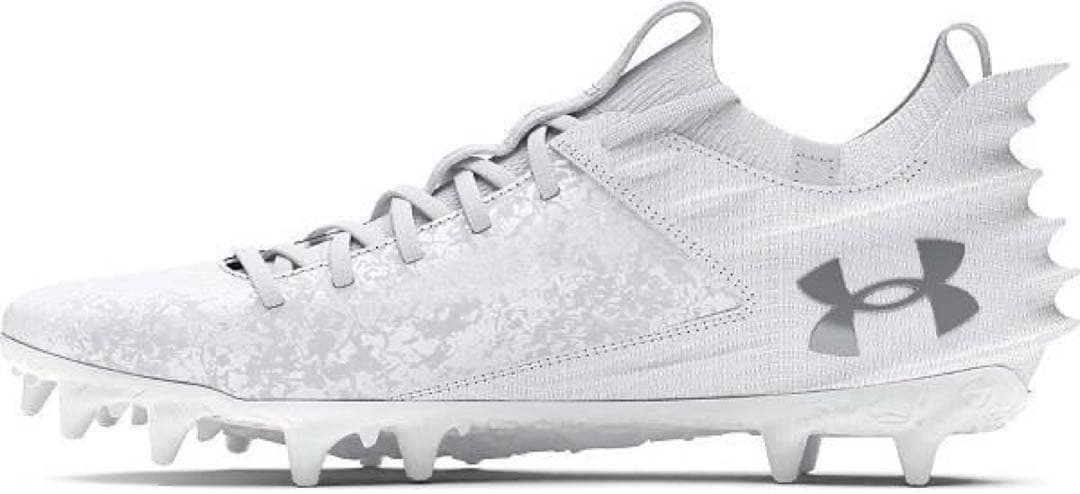 アンダーアーマー 27 アメフト スパイク シューズ 白 靴 クリート