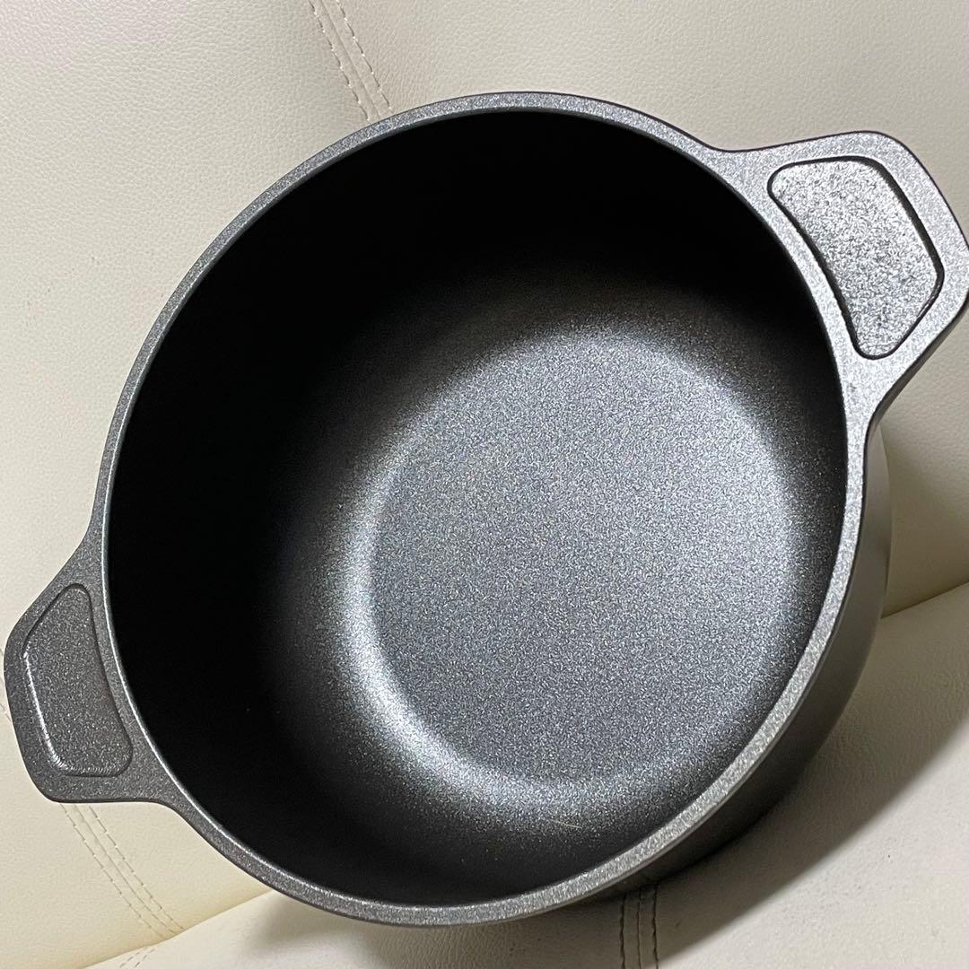 味わい鍋 深型鍋 22cm 文化軽金属鋳造無水調理 無加水鍋 万能鍋 熱伝導