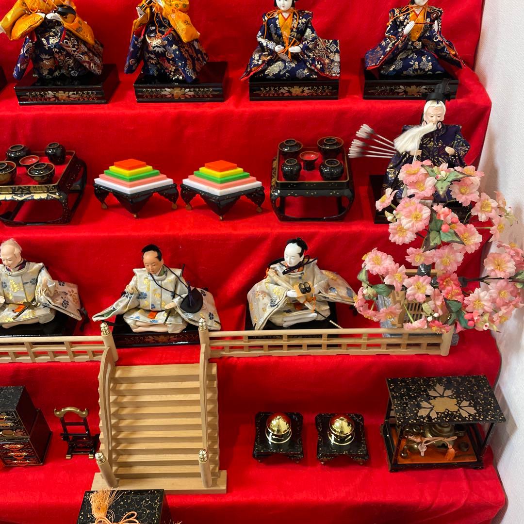 伝統的な雛人形セット　7段