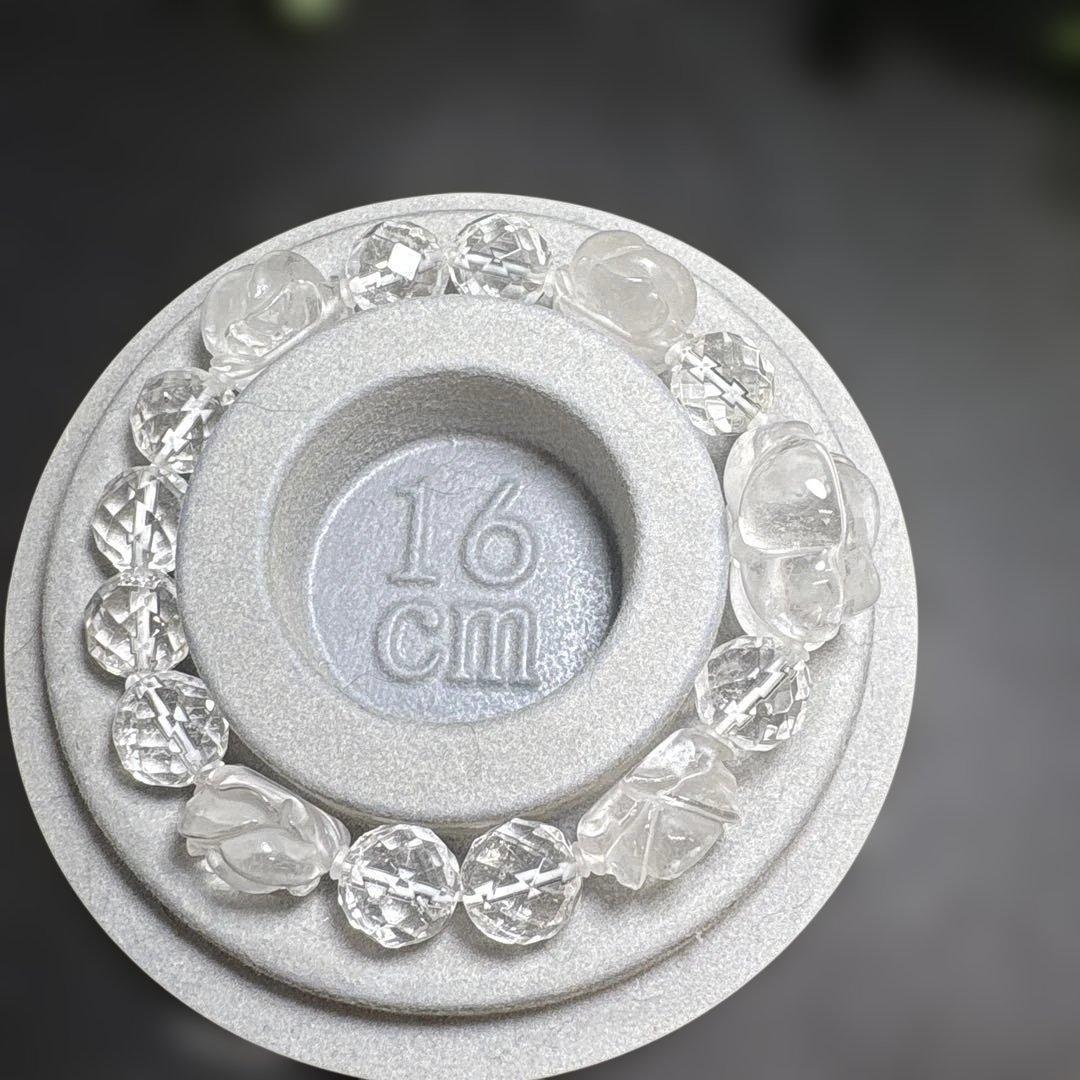 ＊野村早代様お取り置き9/4 水晶　薔薇　ブレスレット