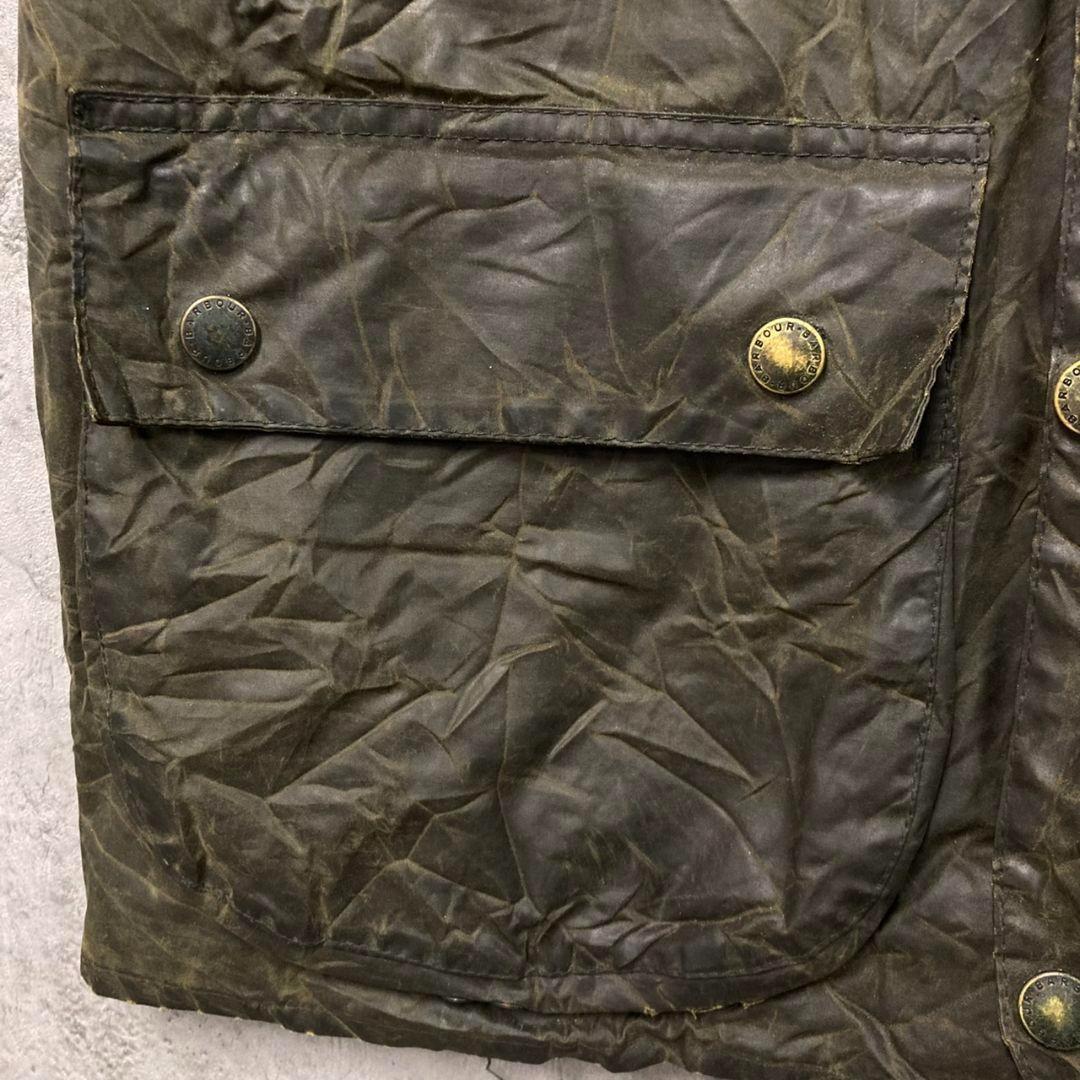 90sUK古着【バブアー ウエストモーランド オイルドベスト】メンズL